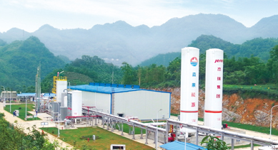 中国首座页岩气液化工厂